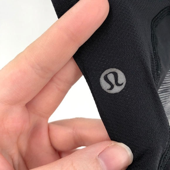 LULULEMON Run: Inspire Crop Legging Soulcycle Chicago Stretch Active Pant Stripe - Picture 6 of 9